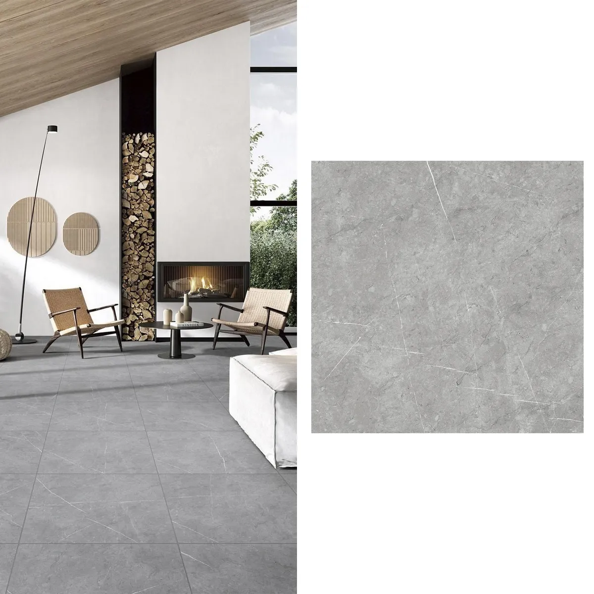 KLIPEN - Porcelanato 60x60 cm Prestige Gris 1.44 m2