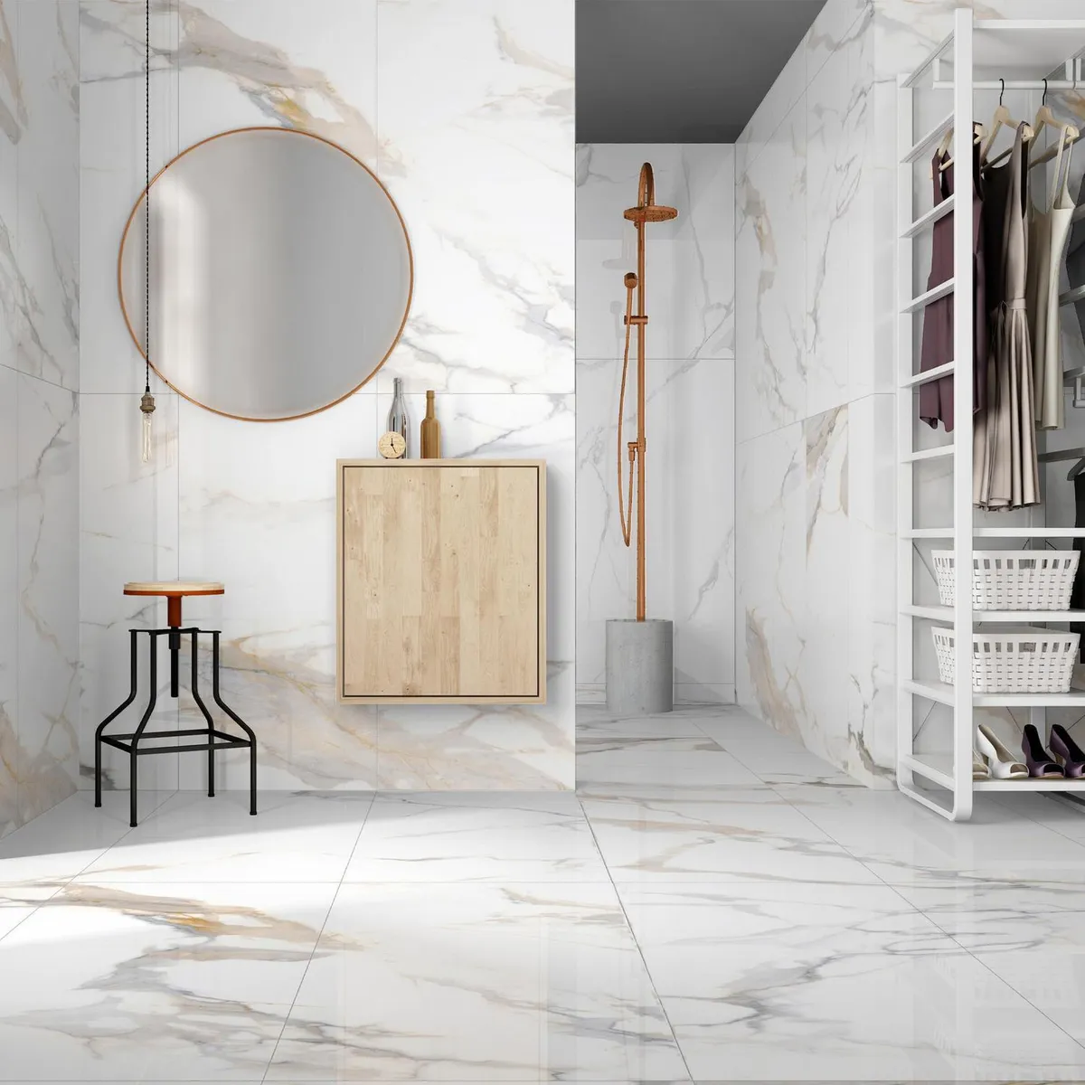 KLIPEN - Porcelanato 60x120 cm Prestige Mármol Pulido Blanco 1.44 m2