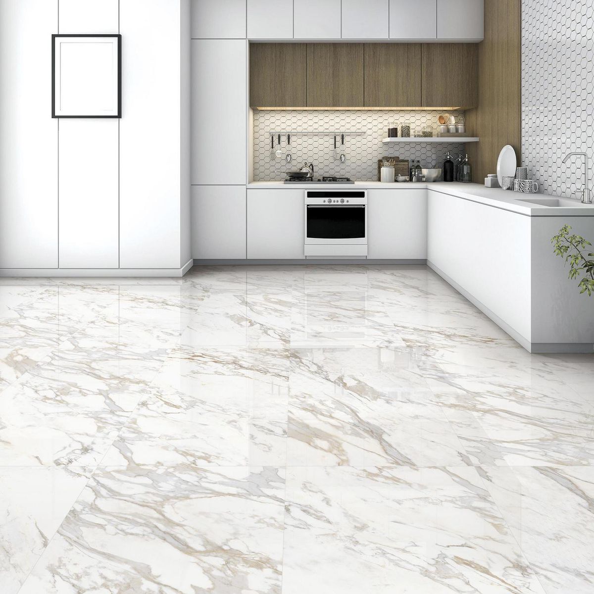 KLIPEN - Porcelanato 60x120 cm Elegance Blanco 1.44 m2