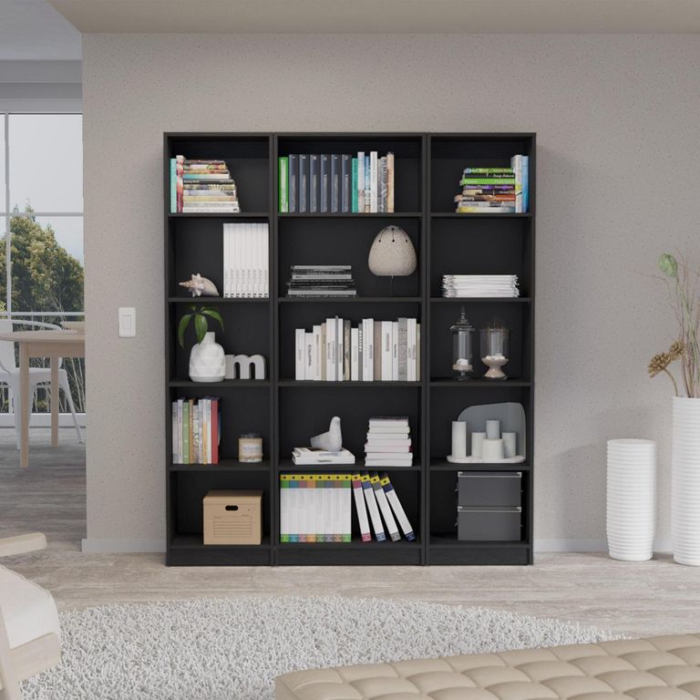TUHOME Combo 2 estantes 45cm + estante 62cm wengue
