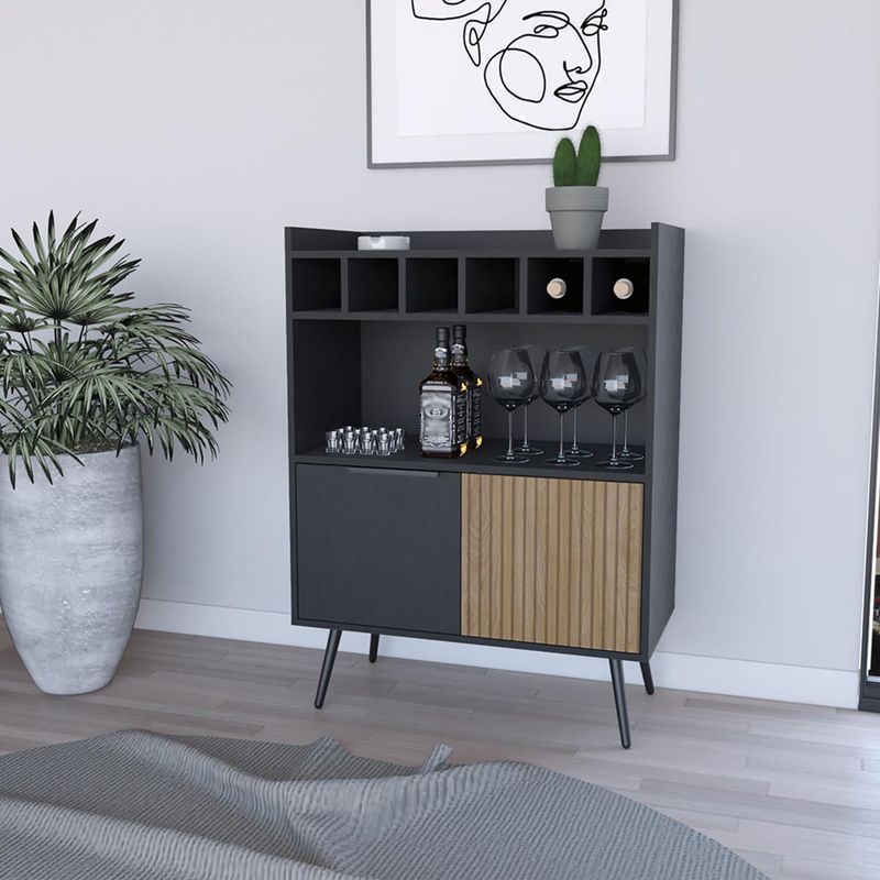 TUHOME - Bar Bajo Funes Eco 78.4x106.6x40 cm Wengue