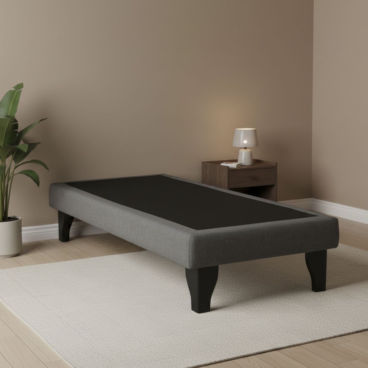INTERMUEBLES - Base Dreams 1 pl tela Chocolate