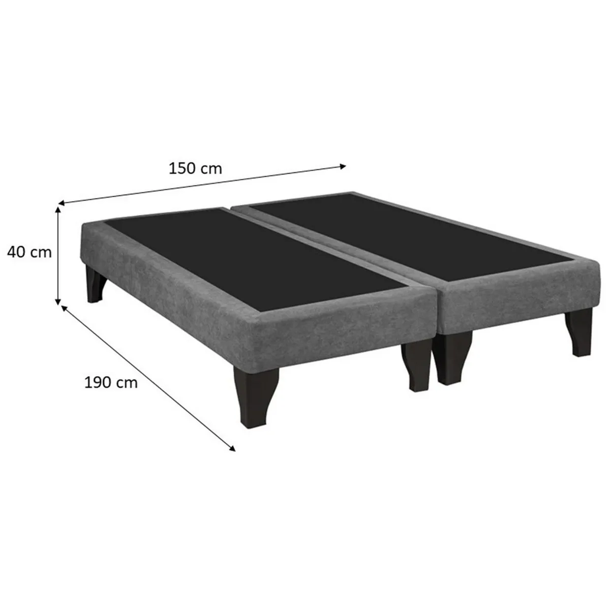 INTERMUEBLES - Base Dreams 2 pl tela Azul