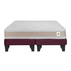 INTERMUEBLES - Cama King Europea Confort Gold Burdeo