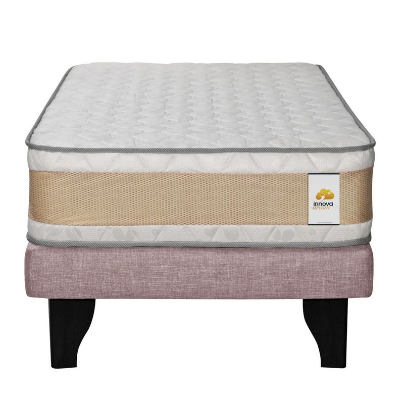 INTERMUEBLES - Cama 1 Plaza Europea Confort Gold Rosa