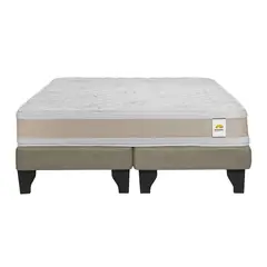 INTERMUEBLES - Cama King Europea Confort Gold Beige
