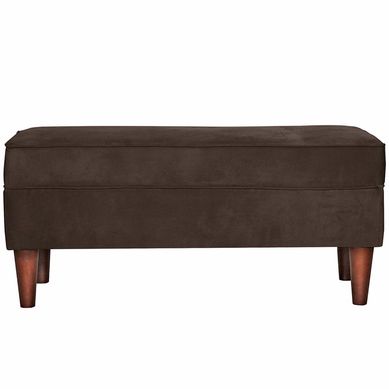 Banqueta Felpa Chocolate 100x45x42 cm