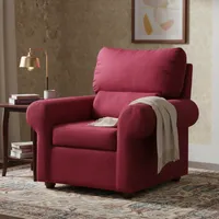 Sillón 1 cuerpo MUSIBE1C19 90x100x95 cm Rojo