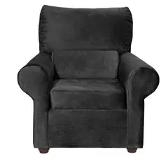 MASEL - Sillón 1 cuerpo MUSIBE1C50 90x100x95 cm Negro