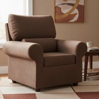 Sillón 1 cuerpo MUSIBE1C70 90x100x95 cm Café