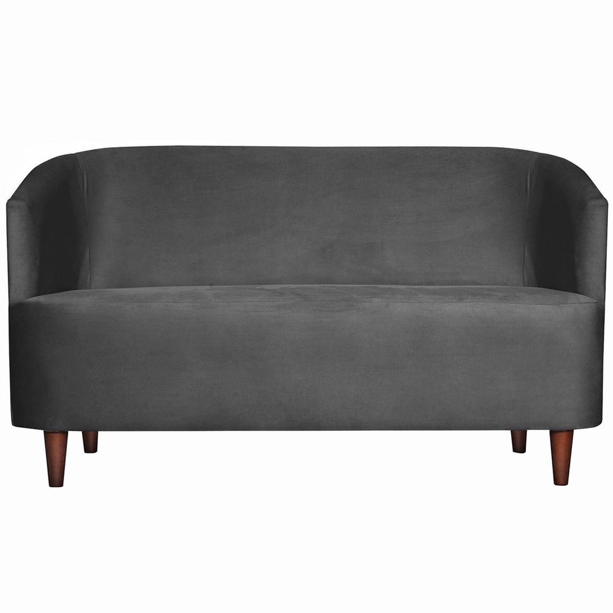 MASEL - Sofá 2 cuerpos MSOOSF2C54 160x70x80 cm Gris oscuro