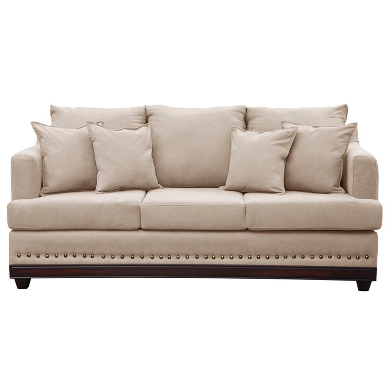 MASEL - Sofá 3 cuerpos MUSO3CET72 200x95x90 cm Beige