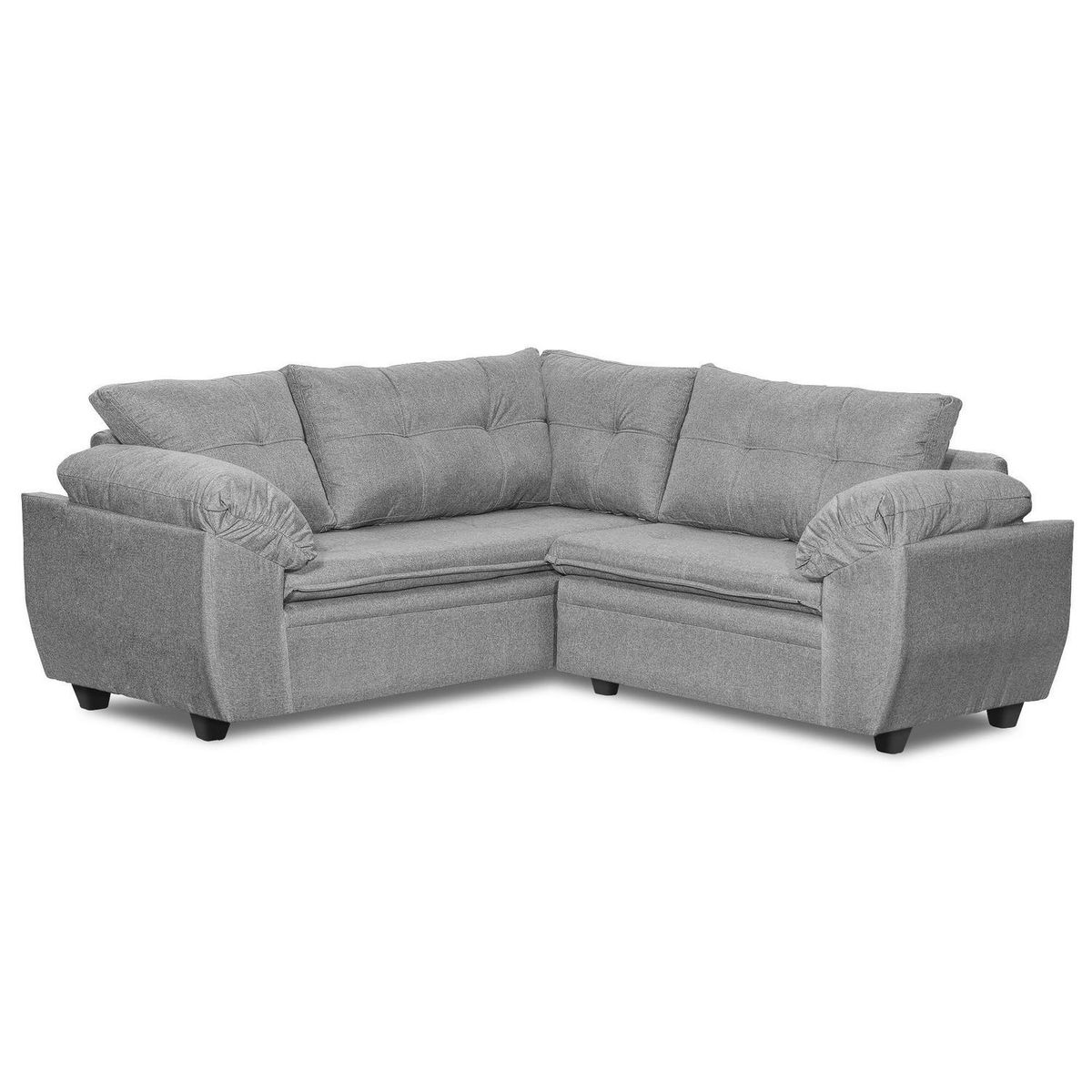 INTERMUEBLES - Sofá Seccional 5 cuerpos LIVERPOOL 204x74x194 cm Gris claro