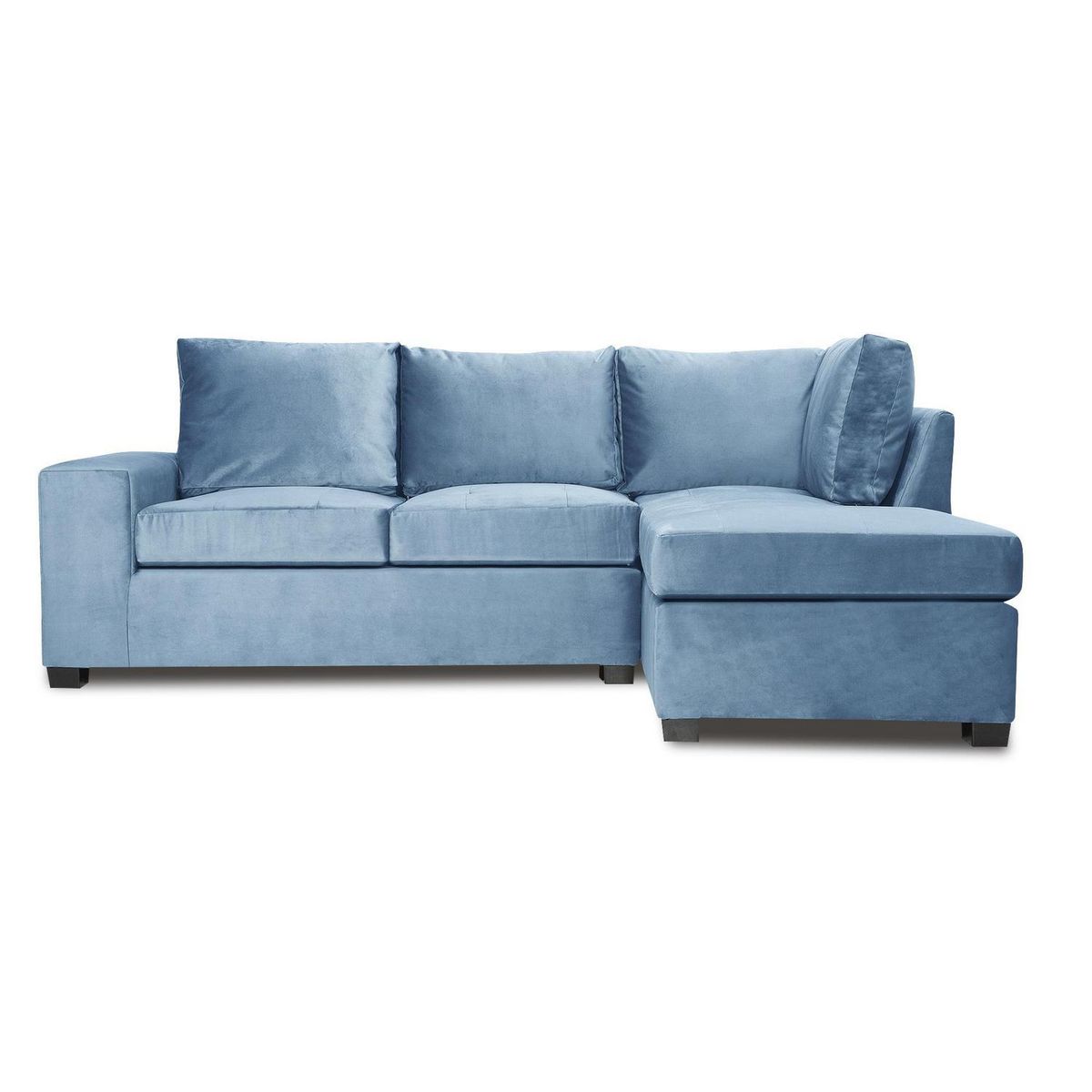 INTERMUEBLES - Sofá Seccional 3 cuerpos MINI SENNA 243x92x160 cm Azul