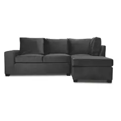 INNOVAMUEBLES - Sofá Seccional 3 cuerpos MINI SENNA 243x92x160 cm Negro