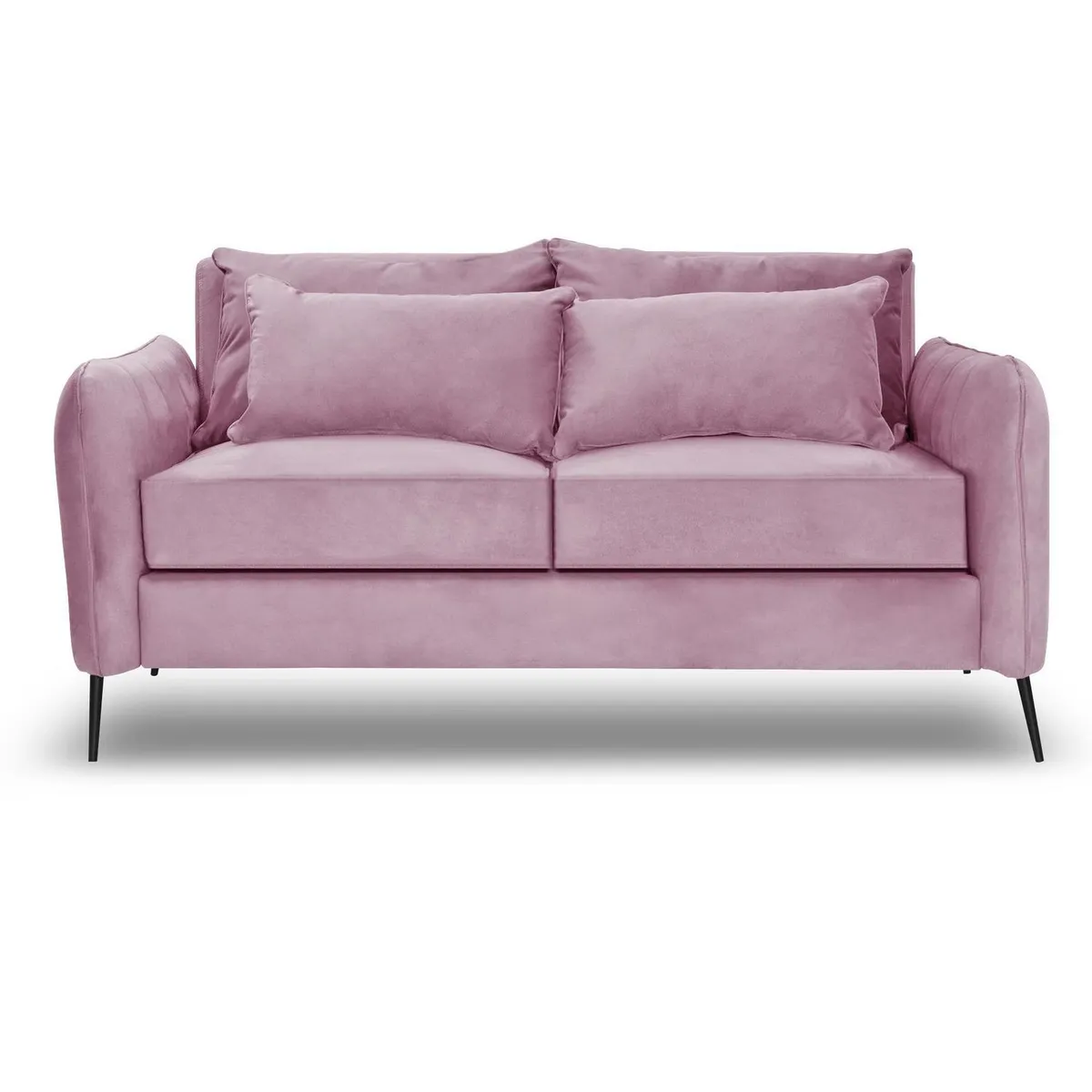 INTERMUEBLES - Sofá 2 cuerpos ITALIA 192x85x93 cm Rosado
