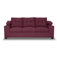 INTERMUEBLES - Sofá 3 cuerpos LE MANS 200x96x90 cm Burdeo