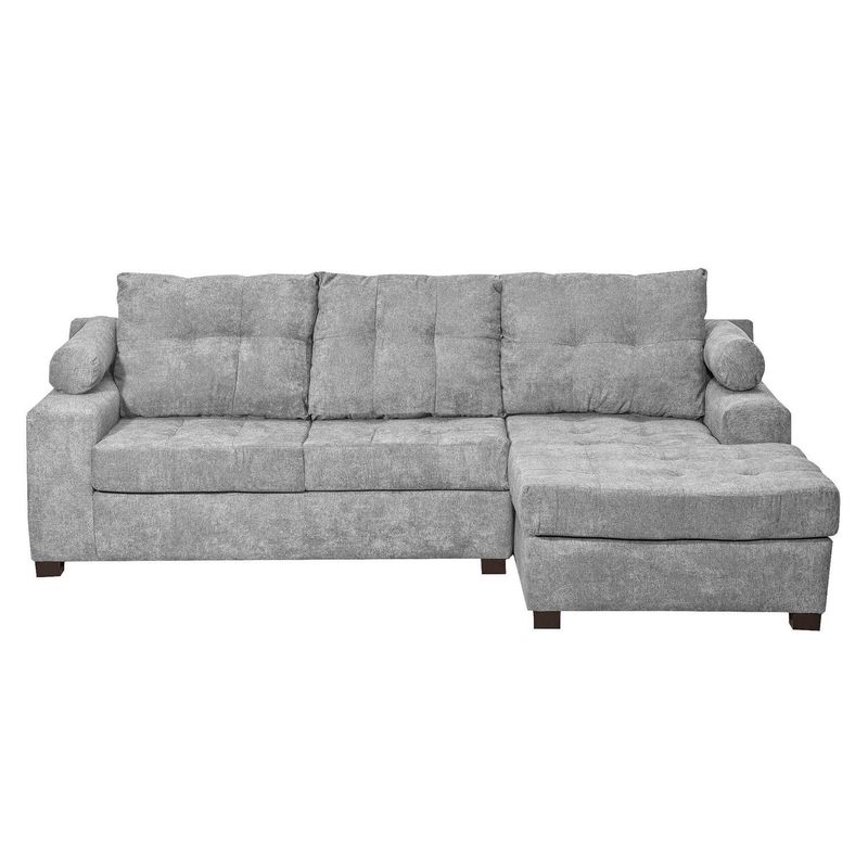 INNOVAMUEBLES - Sofá Seccional 3 cuerpos LE MANS 260x95x160 cm Gris