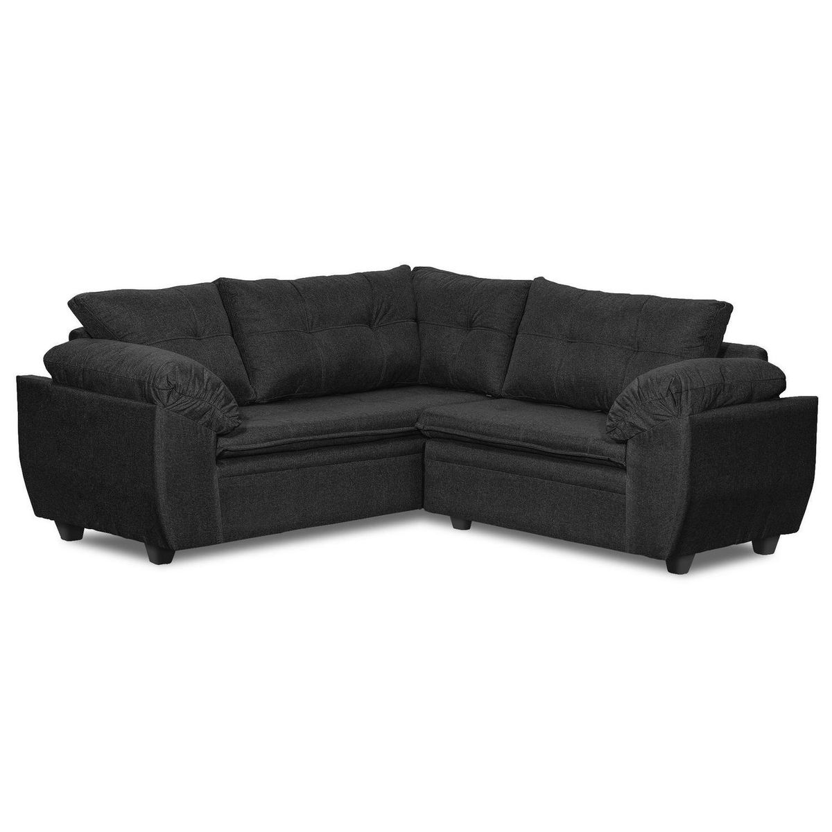 INTERMUEBLES - Sofá Seccional 5 cuerpos LIVERPOOL 204x74x194 cm Negro