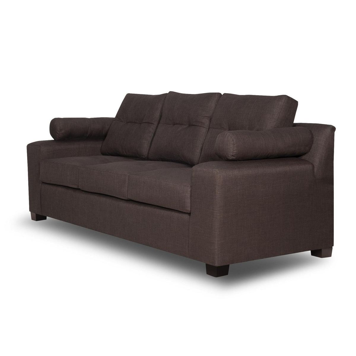 INTERMUEBLES - Sofá 3 cuerpos LE MANS 200x96x90 cm Chocolate