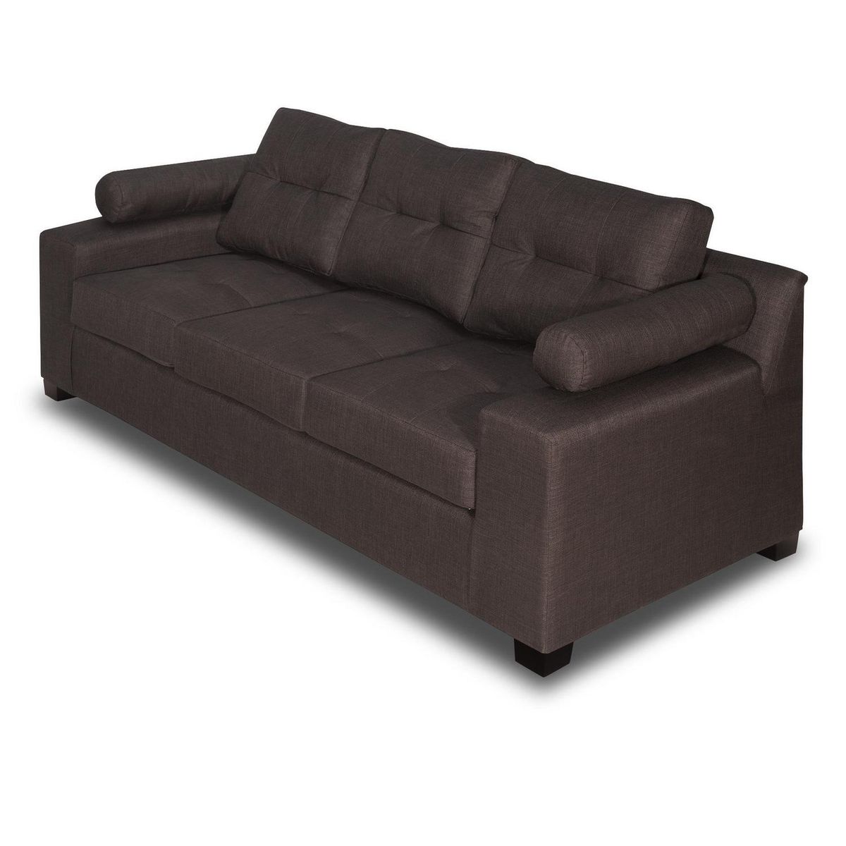 INTERMUEBLES - Sofá 3 cuerpos LE MANS 200x96x90 cm Chocolate