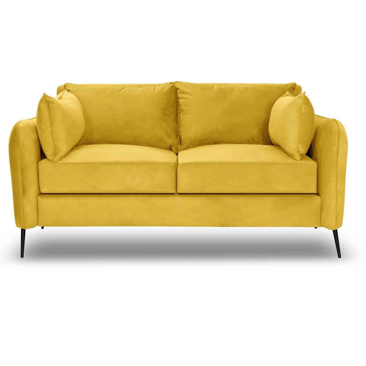 INTERMUEBLES - Sofá 2 cuerpos ITALIA 192x85x93 cm Amarillo