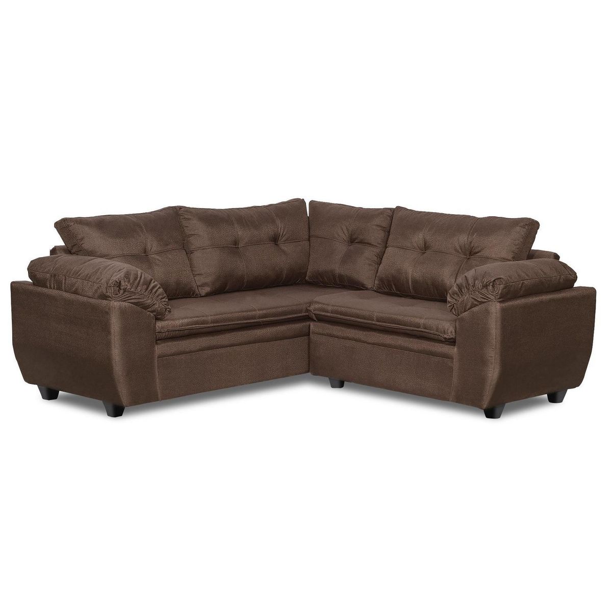 INTERMUEBLES - Sofá Seccional 5 cuerpos LIVERPOOL 204x74x194 cm Chocolate