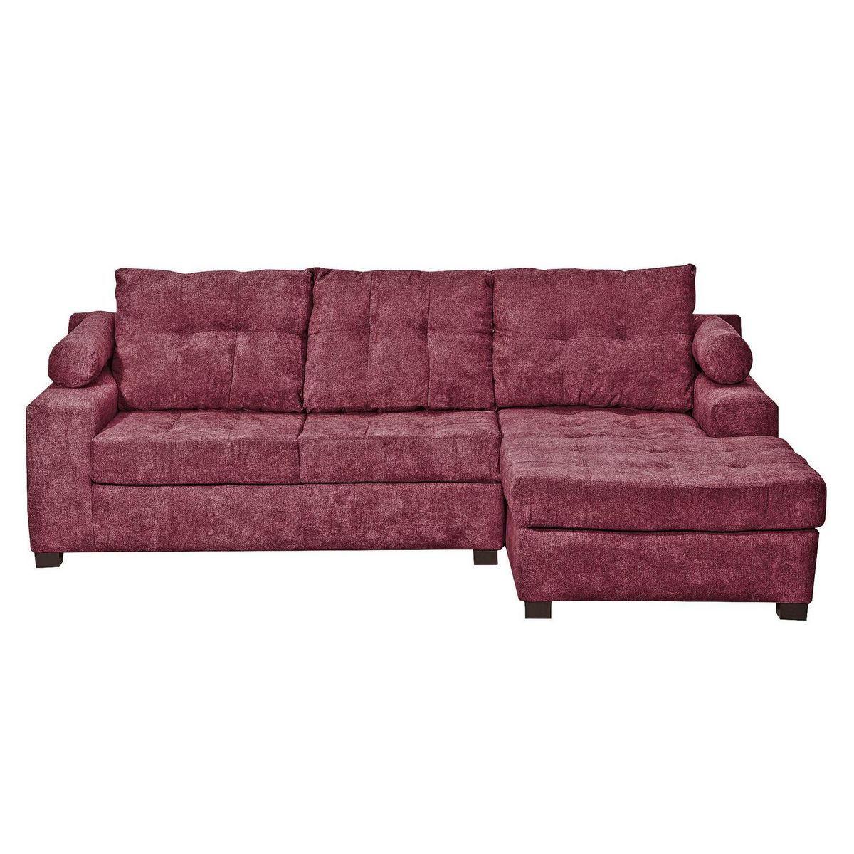 INTERMUEBLES - Sofá Seccional 3 cuerpos LE MANS 260x95x160 cm Rojo