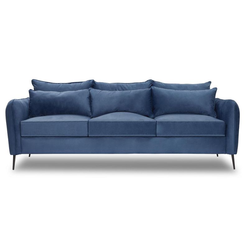 INNOVAMUEBLES - Sofá 3 cuerpos ITALIA 223x85x93 cm Azul