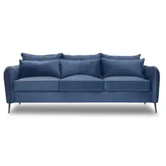 INNOVAMUEBLES - Sofá 3 cuerpos ITALIA 223x85x93 cm Azul