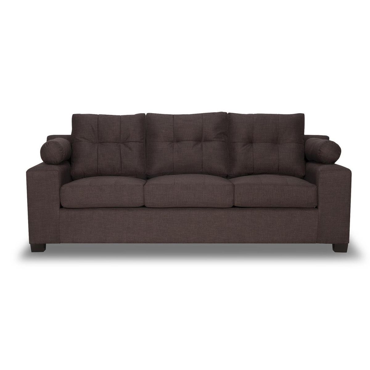 INTERMUEBLES - Sofá 3 cuerpos LE MANS 250x96x90 cm Chocolate