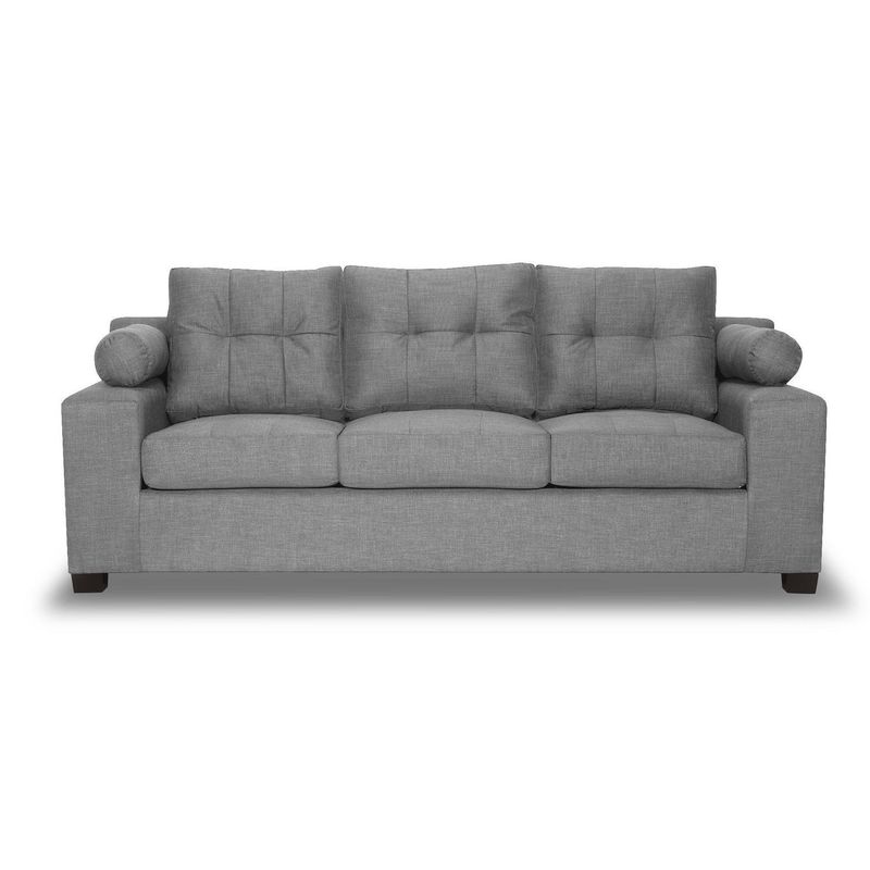 INNOVAMUEBLES - Sofá 3 cuerpos LE MANS 220x96x90 cm Gris