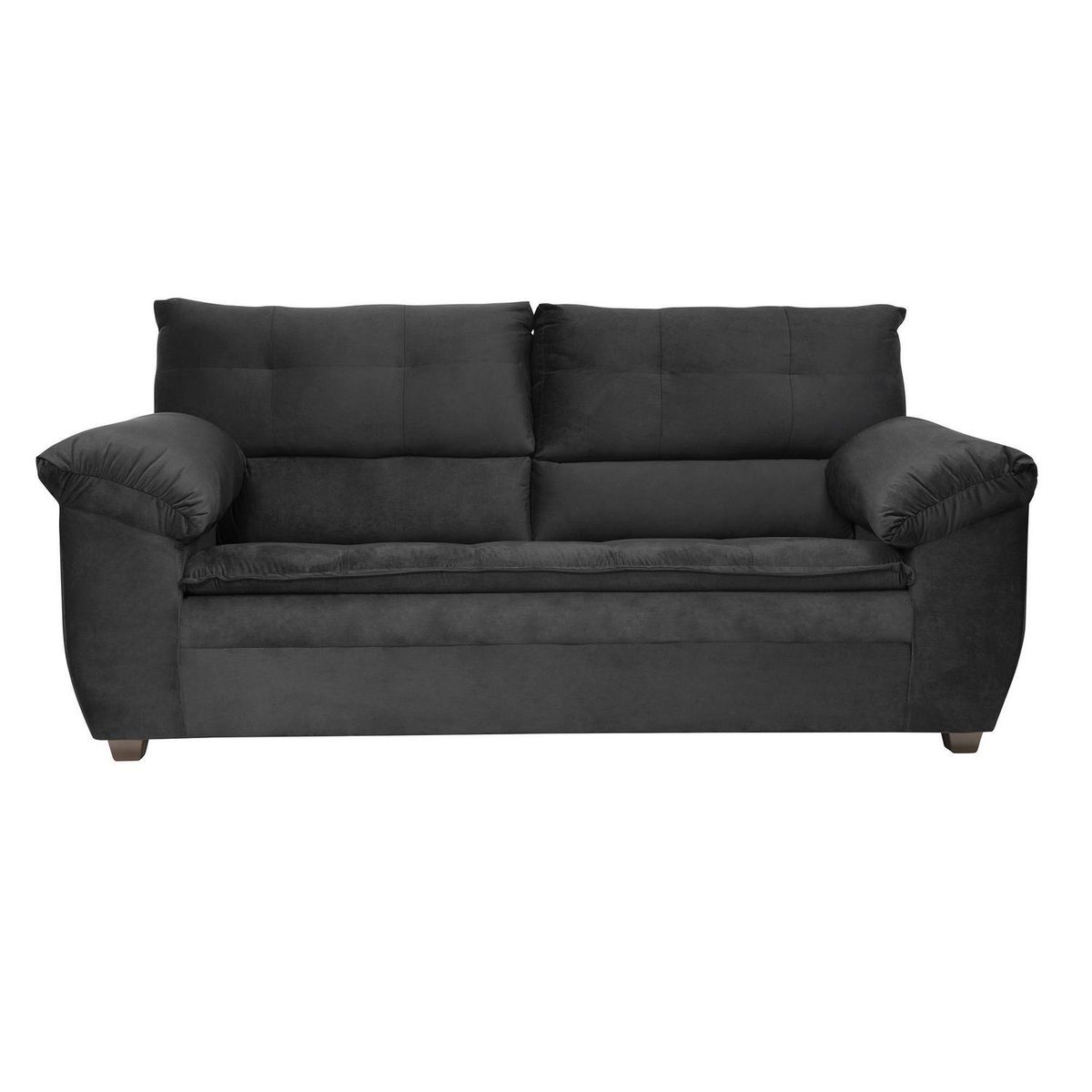INTERMUEBLES - Sofá 3 cuerpos LIVERPOOL 215x97x85 cm Negro