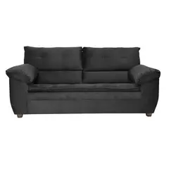 INNOVAMUEBLES - Sofá 3 cuerpos LIVERPOOL 215x97x85 cm Negro