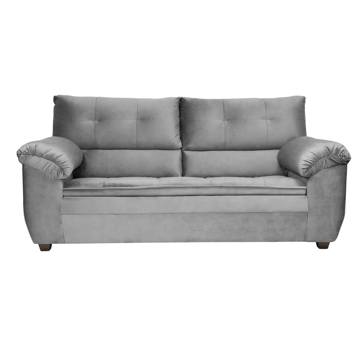INTERMUEBLES - Sofá 3 cuerpos LIVERPOOL 215x97x85 cm Gris