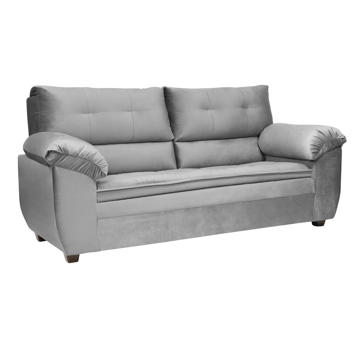 INTERMUEBLES - Sofá 3 cuerpos LIVERPOOL 215x97x85 cm Gris