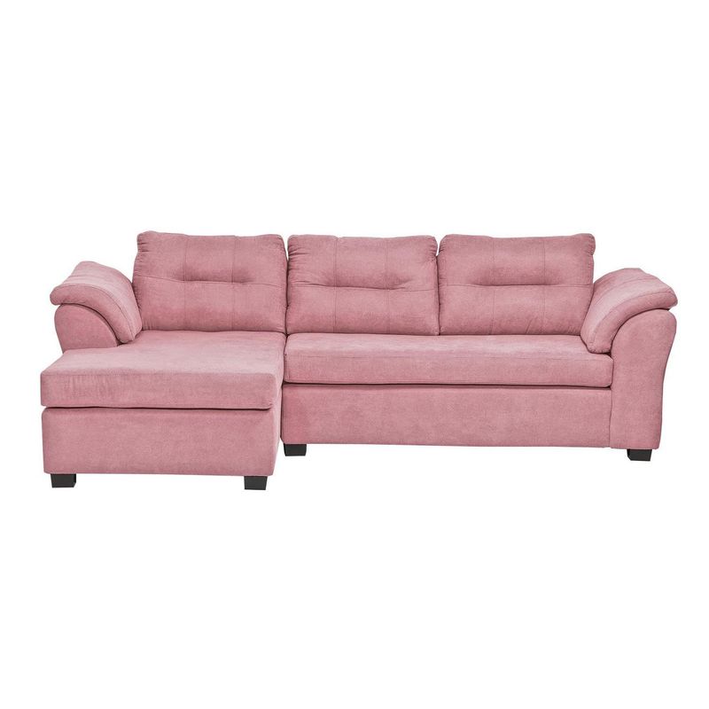 INNOVAMUEBLES - Sofá Seccional 3 cuerpos SANTANA 265x90x160 cm Rosa