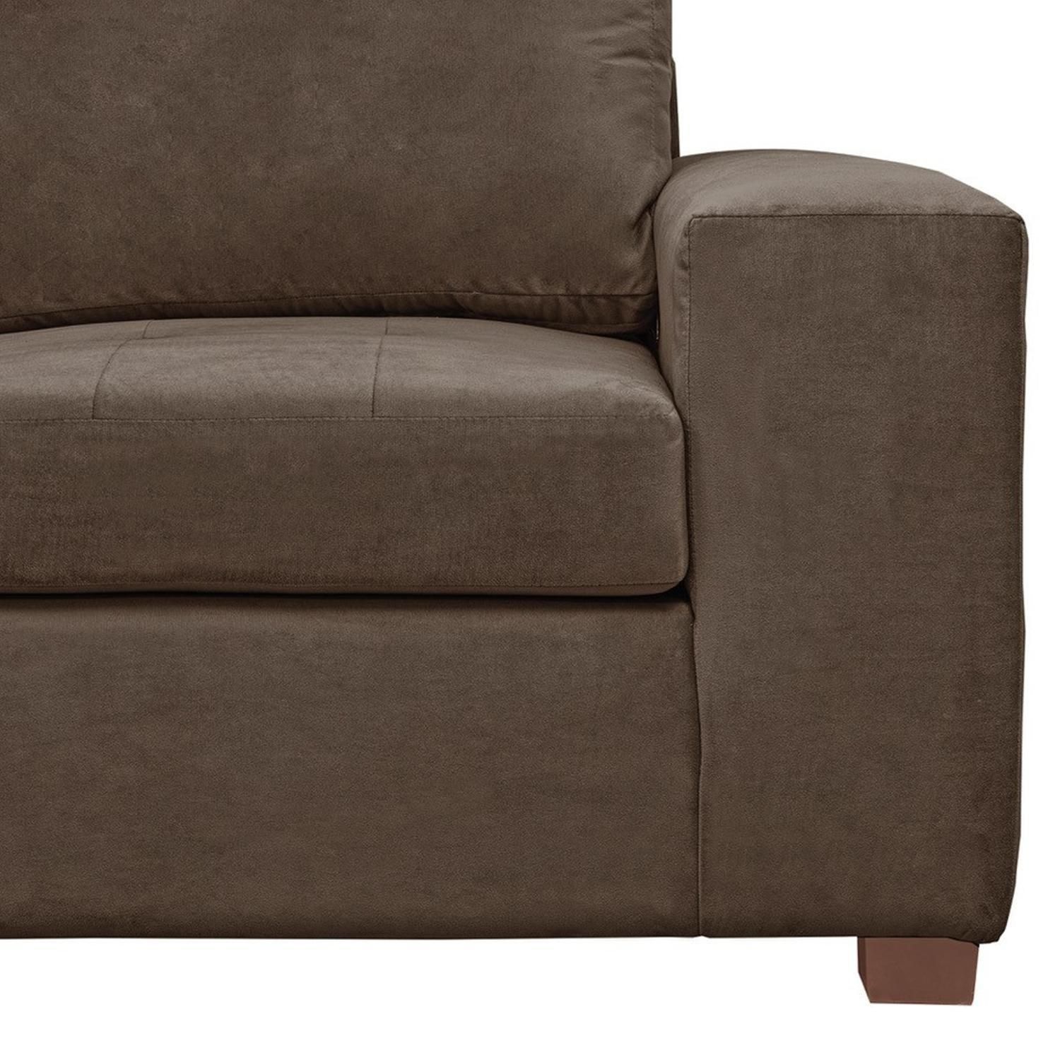 INTERMUEBLES Sofá Seccional 5 cuerpos SENNA 320x75x212 cm Café