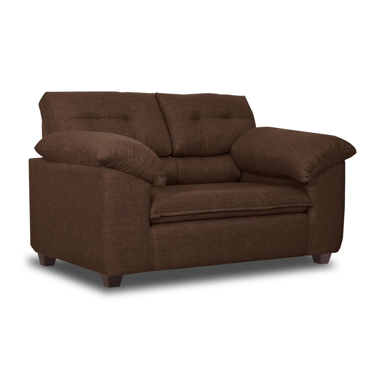 INTERMUEBLES - Sofá 2 cuerpos LIVERPOOL 154x97x85 cm Chocolate