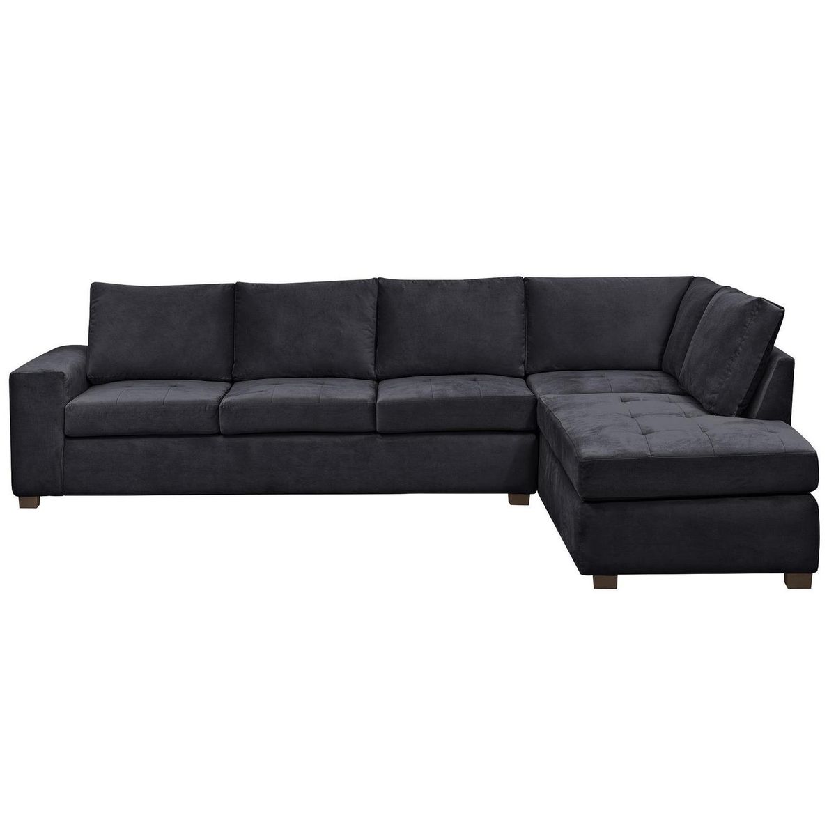 INTERMUEBLES - Sofá Seccional 5 cuerpos SENNA 320x75x212 cm Negro