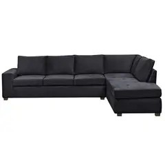INNOVAMUEBLES - Sofá Seccional 5 cuerpos SENNA 320x75x212 cm Negro