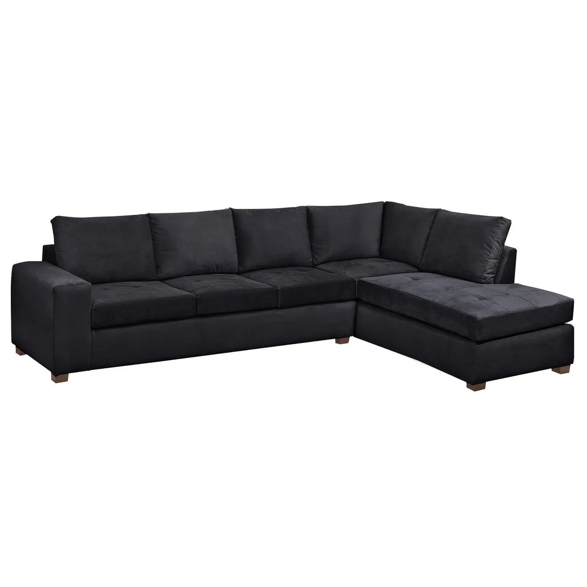 INTERMUEBLES - Sofá Seccional 5 cuerpos SENNA 320x75x212 cm Negro