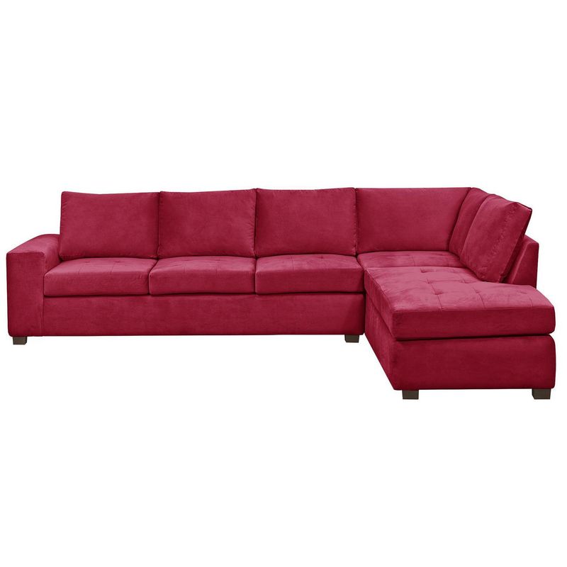 INNOVAMUEBLES - Sofá Seccional 5 cuerpos SENNA 320x75x212 cm Burdeo