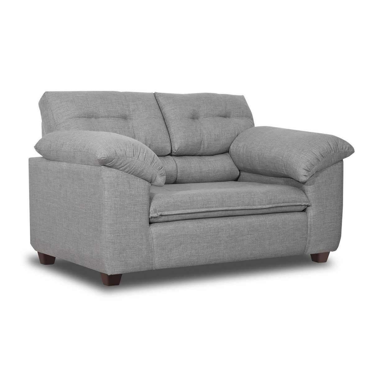 INTERMUEBLES - Sofá 2 cuerpos LIVERPOOL 154x97x85 cm Gris claro