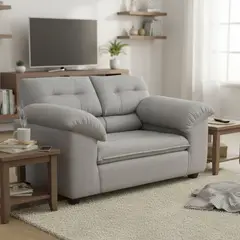 INTERMUEBLES - Sofá 2 cuerpos LIVERPOOL 154x97x85 cm Gris