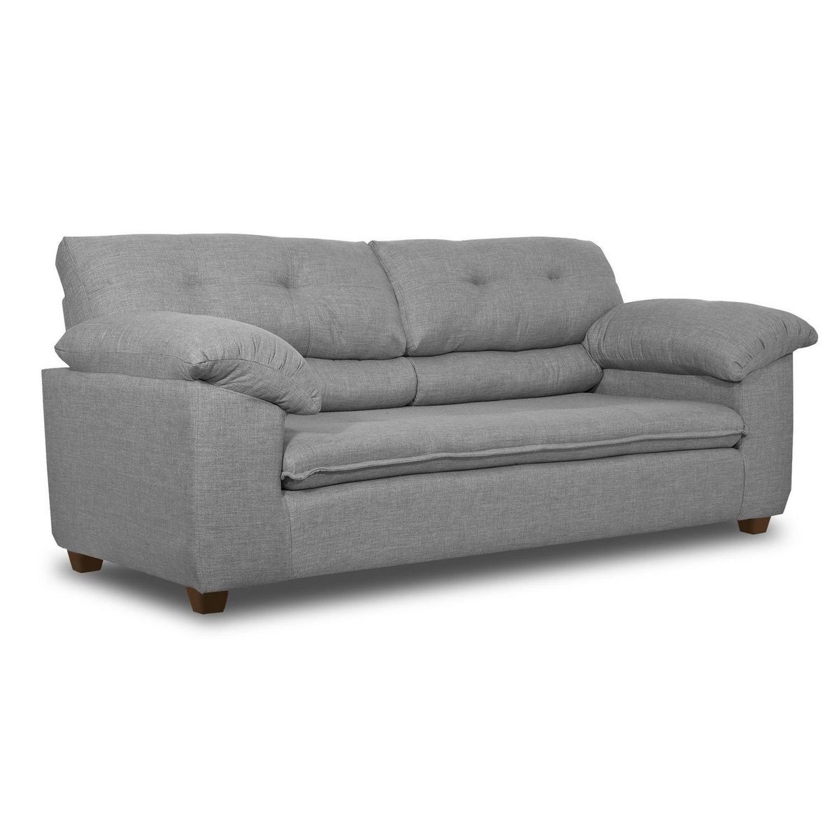 INTERMUEBLES - Sofá 3 cuerpos LIVERPOOL 215x97x85 cm Gris claro