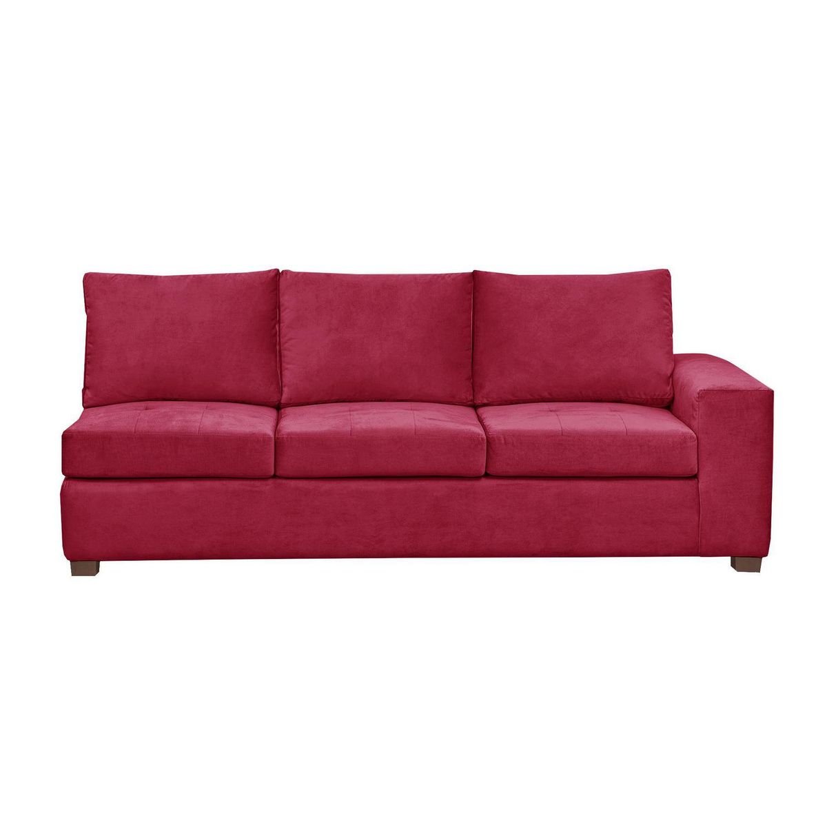 INTERMUEBLES - Sofá Seccional 5 cuerpos SENNA 320x75x212 cm Burdeo