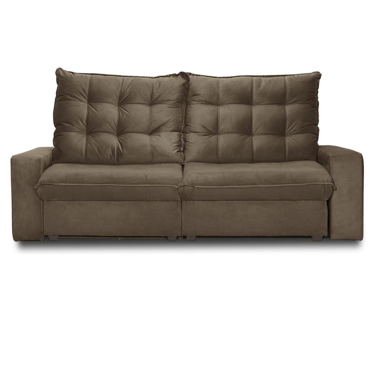 INTERMUEBLES - Sofá 2 cuerpos MAGESTIC 250x105x121 cm Café