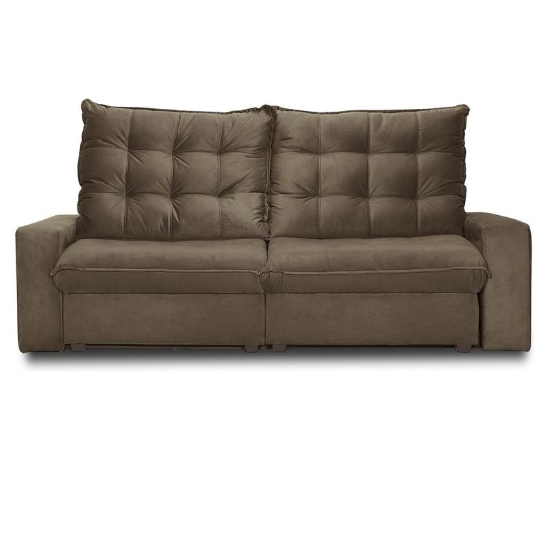 INNOVAMUEBLES - Sofá 2 cuerpos MAGESTIC 250x105x121 cm Chocolate
