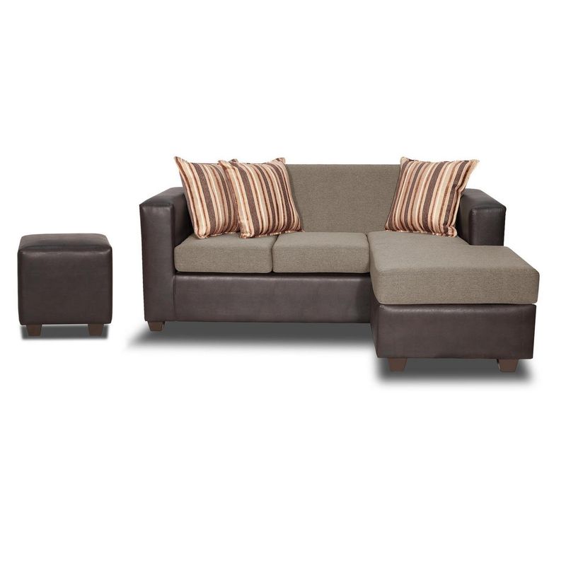 INNOVAMUEBLES - Sofá Seccional 4 cuerpos INVICTUS 186x87x140 cm Beige